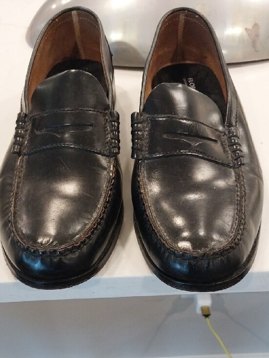 Florsheim Black Leather Penny Loafers main image 5